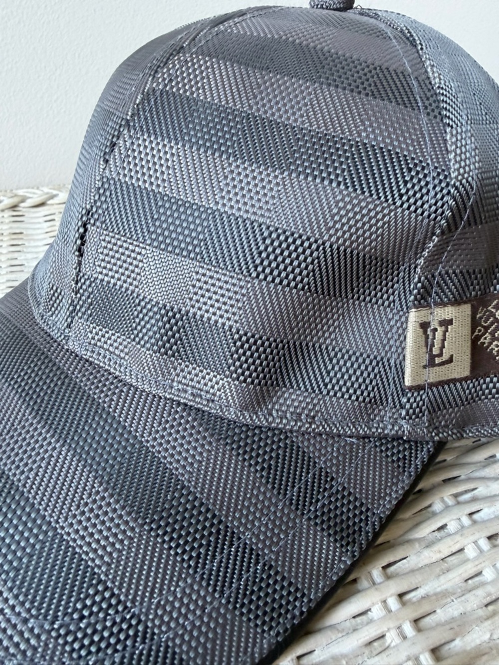 Louis Vuitton Brown and Gray Checkered Baseball Cap - Picture 8 of 9